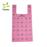 Sacs de courses biodégradables et compostables en gros, type T-shirt, avec poignées, imprimés en héliogravure, taille et couleur personnalisables pour supermarchés