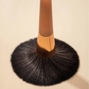 YRX Juego de 6 Brochas de Maquillaje Personalizadas con Logotipo, Virolas de Aluminio, Mango de Plástico Perlado, Brochas de Maquillaje Doradas, Kit de Brochas de Maquillaje de Lujo - Product Image 2