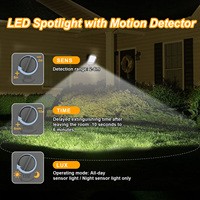 Projecteur LED extérieur 100W 220-240V IP67 étanche avec détecteur de mouvement pour cour, jardin, éclairage mural lumineux