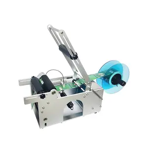 Semi-automatic self-adhesive Round Bottle Labeler Labeling Machine for Cans and Beverage Bottles Commodity