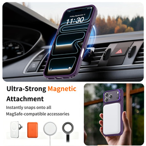 Funda Magnética Antigolpes para Teléfono con Soporte para Lentes, Protector de Cámara Anticaídas para iPhone 15 16 17 18 Pro Max - Product Image 5