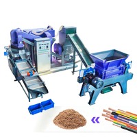 Ligne de granulation de fil de cuivre 300-600 kg/h, machine de granulation de fil de cuivre et de câbles en aluminium
