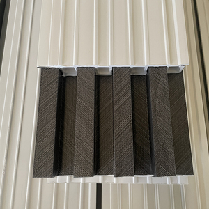 Chất lượng cao 3D rãnh SPC tấm Tường hiện đại sang trọng lưới tản nhiệt biệt thự không thấm nước WPC bảng tường thương mại phòng khách bán buôn - Product Image 6