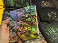 Cartes holographiques personnalisées Anime, épaissies, gaufrées 3D, estampage à chaud, carte dorée, feuille d'argent laser, jeu de cartes à collectionner