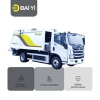 Camion compacteur de déchets électrique grande capacité BY-YS12000 12 tonnes, 12 m³, véhicule de collecte des ordures à chargement arrière EV, zéro émission
