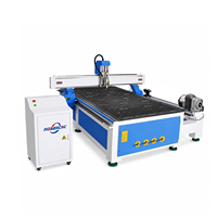 Máquina Router CNC de 4 Ejes Jinan Mosencnc 1325 con Mesa de Adsorción al Vacío y Eje Rotatorio para Tallado de Madera de Alto Rendimiento