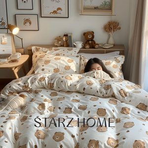 Coperta in cotone gotico bear baby 7 pezzi <span class=keywords><strong>lenzuola</strong></span> egyptiane copriletto egizio casa hotel bamboo spider-man - Product Image 1