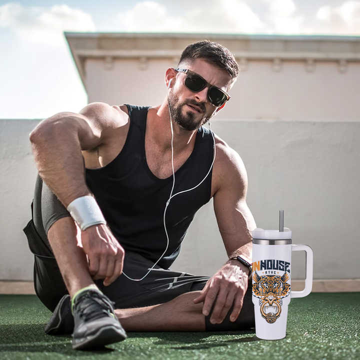 40oz White Sublimation Blanks Large Size Portable Stainless Steel