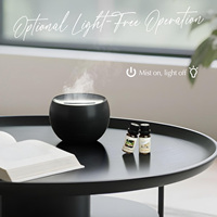 Diffuseur d'arôme 150ML brume continue fraîche écologique 7 lumières de couleur de table avec diffuseur à ultrasons d'huiles essentielles