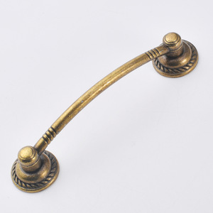 Chinese Style Drawer Handle Antique Bronze Zinc Alloy Bar Shape 95mm Hole Spacing Durable Cabinet Door Hardware - Product Image 3