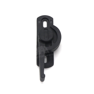 Fermeture <span class=keywords><strong>centrale</strong></span> d'escargot de <span class=keywords><strong>PVC</strong></span> noir de ceinture de fenêtre coulissante de style moderne AL-15 avec le matériel en aluminium de serrure de croissant de lune - Product Image 1