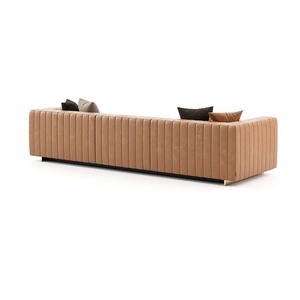 European Modern furniture oversized american grey couch sofa sectional <span class=keywords><strong>I</strong></span> Shaped Velvet Corner Modular Sectional Sofa - Product Image 5