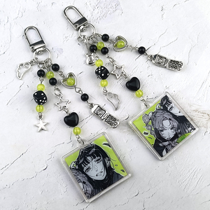 Llavero de cuentas a juego de Aya y Mitsuki de Anime Tgswiiwagaa, joyería Y2K hecha a mano, regalo de cosplay para fans - Product Image 1