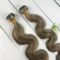 Vente chaude Double Drawn Droite Raw Remy Extensions de Cheveux Humains Européens Piano Couleur Cheveux Bruts Tisse