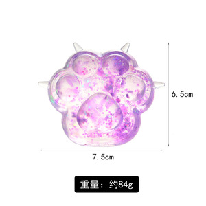 Cartoon Cute Crystal <b>Cat</b> Claw Squeeze Toy Squeeze Stress Ball Soft Decompression <b>Squishy</b> Toy Slow Rebound Squishes Toys for Kids - Product Image 5