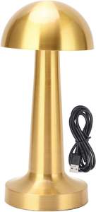 金属レトロバーテーブルランプLEDナイトライト充電式タッチセンサーワイヤレスダイニングルームコーヒーレストラン装飾ライト - Product Image 4