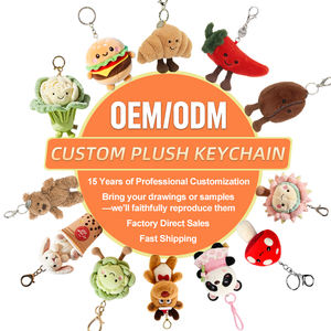 <span class=keywords><strong>Porte</strong></span>-clés pendentif en peluche 3D <span class=keywords><strong>personnalisé</strong></span> motif dessin animé 2026 pour décoration de sac à dos, idéal comme cadeau promotionnel - Product Image 3
