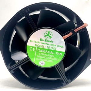 Ventilateur axial Bi-Sonic 5E-DVB 115V-230V double tension, fabriqué à Taïwan, ventilateur de conduit - Product Image 4