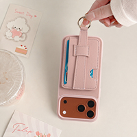 Coque de téléphone motif litchi pour iPhone 18 Pro Max avec dragonne et porte-cartes, compatible avec les coques de téléphone iPhone 17, 16, 15, 14