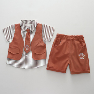 Nuovo Completo Estivo per Bambini, T-Shirt e Pantaloncini in Cotone Casual, Set 2 Pezzi, Costume per Neonati, Tute per Bambini - Product Image 4