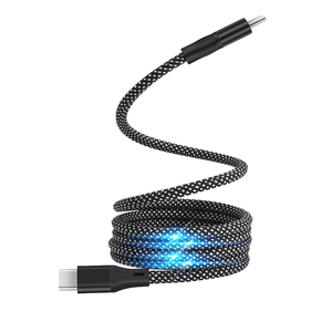 Cavo di ricarica Super veloce da 60W 100W USB tipo <span class=keywords><strong>C</strong></span> <span class=keywords><strong>a</strong></span> tipo <span class=keywords><strong>C</strong></span> 1m giacca in Nylon PD 5V/9/<span class=keywords><strong>V</strong></span>/12V per telefoni cellulari tablet - Product Image 4