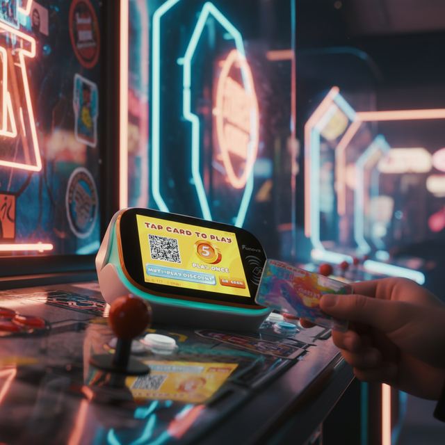 WIFI Connection RFID Card Reader T10 Arcade Token/Credit/Points Tap Card Terminal for Famly Entertainment Center Claw Machines