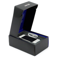 Boîte de téléphone portable en carton noir Recyclable électronique grand public boîte de produits créatifs pour produits