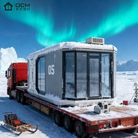 Cabine Apple préfabriquée de luxe Maison capsule spatiale villa modulaire intelligente extensible pour Resort, Airbnb,Glamping, hôtel et arrière-cour Live