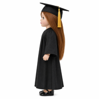 Poupée éducative en vinyle souple American Girl, robe de remise de diplôme pour enfants