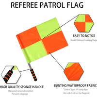 Kit d'arbitre de football en gros avec drapeaux d'arbitre, cartes rouges/jaunes et sifflet pour les matchs