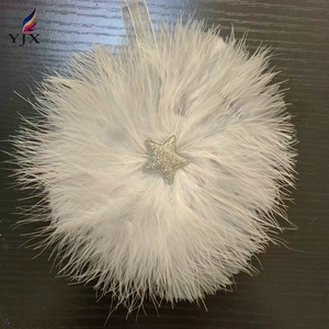 Plumes de dinde garniture frange ruban garnitures de plumes frange <span class=keywords><strong>pour</strong></span> vêtements robe décoration de mariage déco de noël - Product Image 3