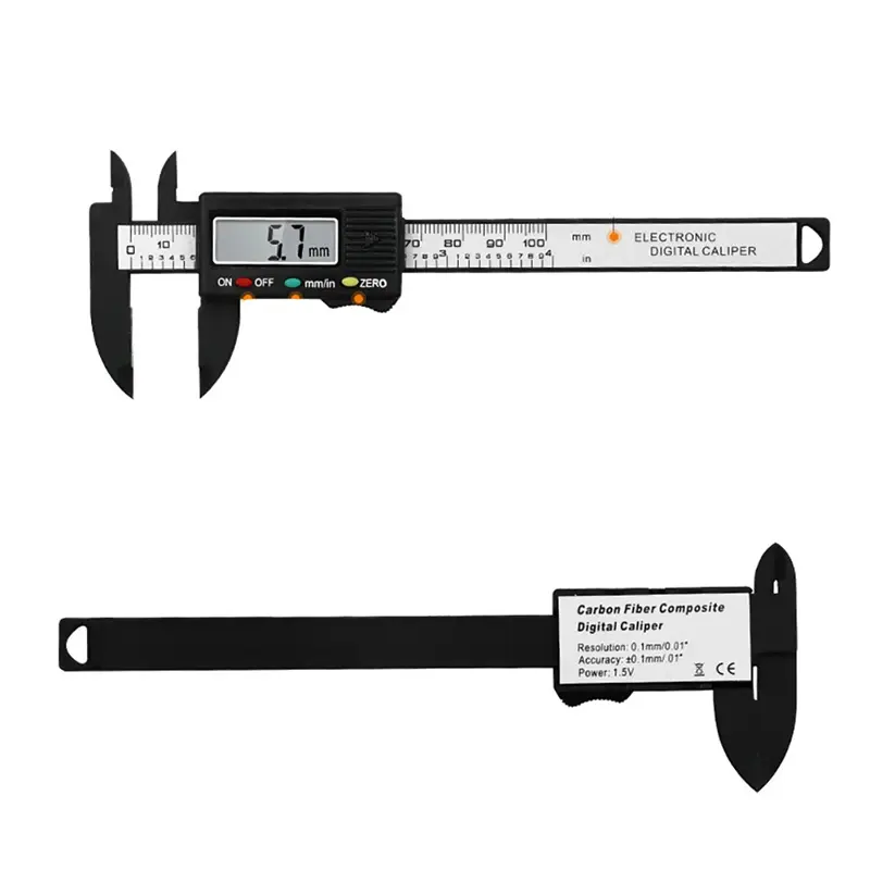 Plastic Digital Caliper 4 inch 0.1mm Electronic Vernier Caliper LCD 100mm Calibrador Vernier Digital Ruler Measuring Tool