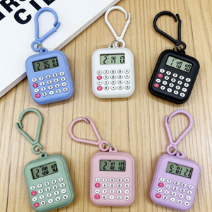 Calculadora Portátil, Reloj para Estudiantes, Calculadora Electrónica Colgante, Reloj con Fecha y Hora, Calculadora Digital con Llavero - Product Image 4