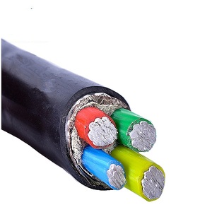 YJLV/AL/XLPE/PVC terinsulasi tidak rata 4-Core 10/16/25/35/50 persegi 1KV kabel daya lapis baja bawah tanah tegangan rendah untuk kabel - Product Image 1