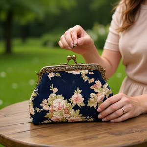 Manico per borsa Ilan 10cm con chiusura in metallo per borsetta - Product Image 2