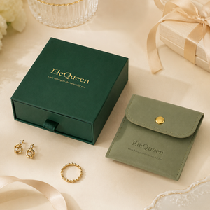 Custom Luxury Square Drawer Jewelry <b>Box</b> with Embossed Design and PU Pouch for <b>Earrings</b> Rings Necklaces <b>Gift</b> - Product Image 1