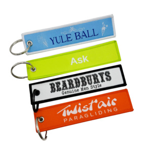 Promotion Exceptionnelle : Porte-clés Tissé Personnalisé avec Logo – Idéal <span class=keywords><strong>pour</strong></span> Cadeau, Porte-clés de Vol Personnalisé, Porte-clés de Marque Économique, Porte-clés Double Face - Product Image 4