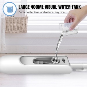 Nettoyeur vapeur électrique blanc 1500W, réservoir d'eau 400mL, outil de nettoyage vapeur pour sols domestiques, chauffage détachable en 25 secondes - Product Image 4