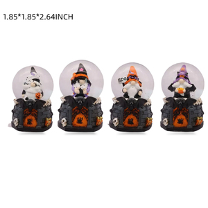 <span class=keywords><strong>ลูก</strong></span>บอลหิมะทำจากเรซินสำหรับฮาโลวีน45มม. หมวกสีม่วงรูปตัวช่วยสร้างสุสานหิมะสำหรับตกแต่งวันฮาโลวีนงานตามสั่ง - Product Image 5