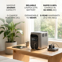 Estación de Energía Solar Portátil DELTA 3 Max Plus, Carga Rápida de 1000W, Onda Sinusoidal Pura, Carga Inalámbrica, Control Remoto, Modelo de 600W