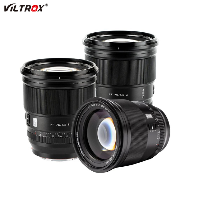 VILTROX 75mm F1.2 Pro Auto Focus Portrait Lens Large Compatible for Sony A7C2 A7CR ZV-E10 for Nikon ZF ZFC Z50 Fujifilm XT5