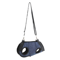 Sac à dos multifonctionnel portable pour animaux de compagnie, harnais, laisse, kit de toilettage pour chiens et chats, coupe-ongles, motif dessin animé simple, en tissu Oxford