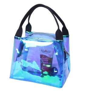 Sac à <span class=keywords><strong>main</strong></span> holographique transparent pvc pour femmes, fourre-tout de luxe, en plastique, de styliste, nouvelle collection - Product Image 1