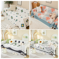 Plaid imprimé sur mesure, direct usine, luxe discret, en chenille réversible, adapté aux animaux, décoratif, style cottagecore, pour canapé