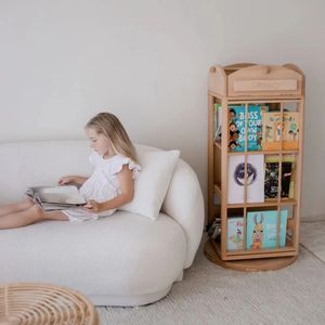 Estantería y Organizador Multifuncional para Niños, Librería Giratoria Compatible con Cajas de Almacenamiento - Product Image 6