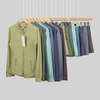 Ensemble veste et jupe courte DF pour femme de la même marque, tissu respirant, très extensible, doux comme du beurre, fermeture éclair dorée, ensemble de yoga Align