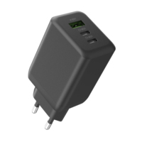 Chargeur USB C 45W 2C1A 3 ports PD à charge rapide, prise murale EU, adaptateur secteur GaN pour téléphone, tablette, ordinateur portable