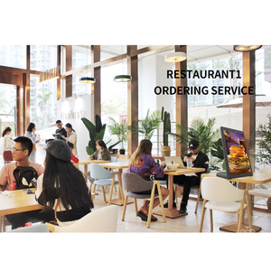 Tablet Android sentuh interaktif Desktop bentuk L, papan reklame 10.1 inci mesin ulasan positif kecil pemutar iklan - Product Image 3