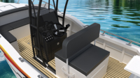 Bateau de pêche de luxe en aluminium de 21 pieds avec une console centrale à vendre comme yacht de pêche récréative en mer