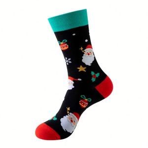 Calcetines de algodón de dibujos animados de muñeco de nieve de árbol de Papá Noel de alta calidad baratos - Product Image 2
